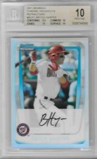 2011 Bryce Harper Bowman Chrome Refractor RC- BGS 10 Pristine... #179/799