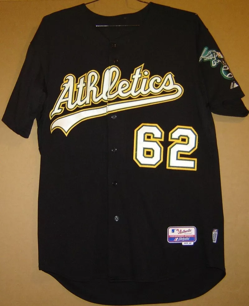 OAKLAND ATHLETICS CLAYTON MORTENSEN A'S BLACK ALTERNATE MLB JERSEY