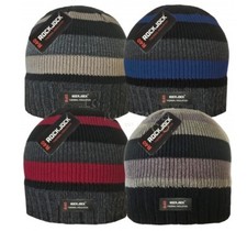 NEW MENS BEANIE WOOLLY HAT WARM WINTER FLEECE LINED ADVANCED THERMAL INSULATION