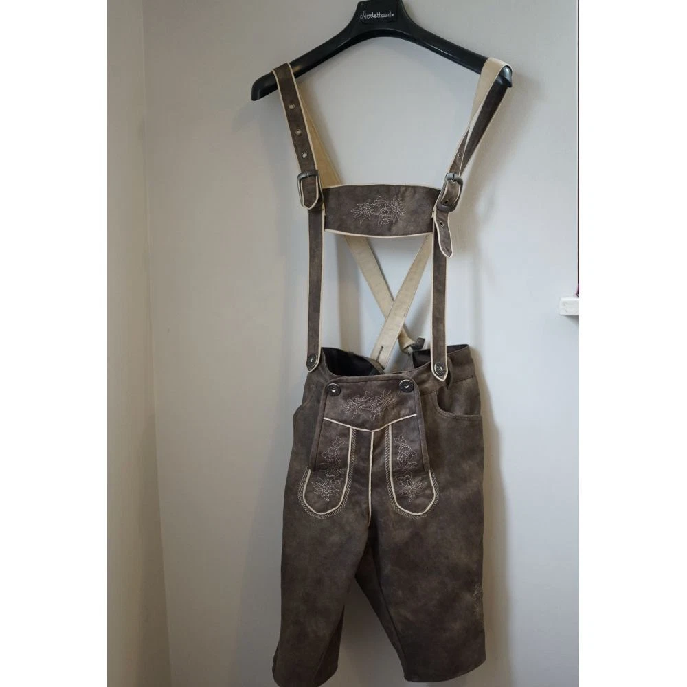 Short tyrolien cuir sales