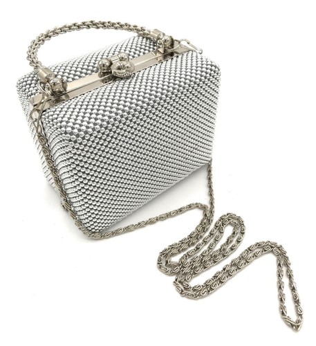 XX-Small Clutch Metal beaded mesh box for Cocktail Party Prom Wedding Banquet - Picture 94 of 116