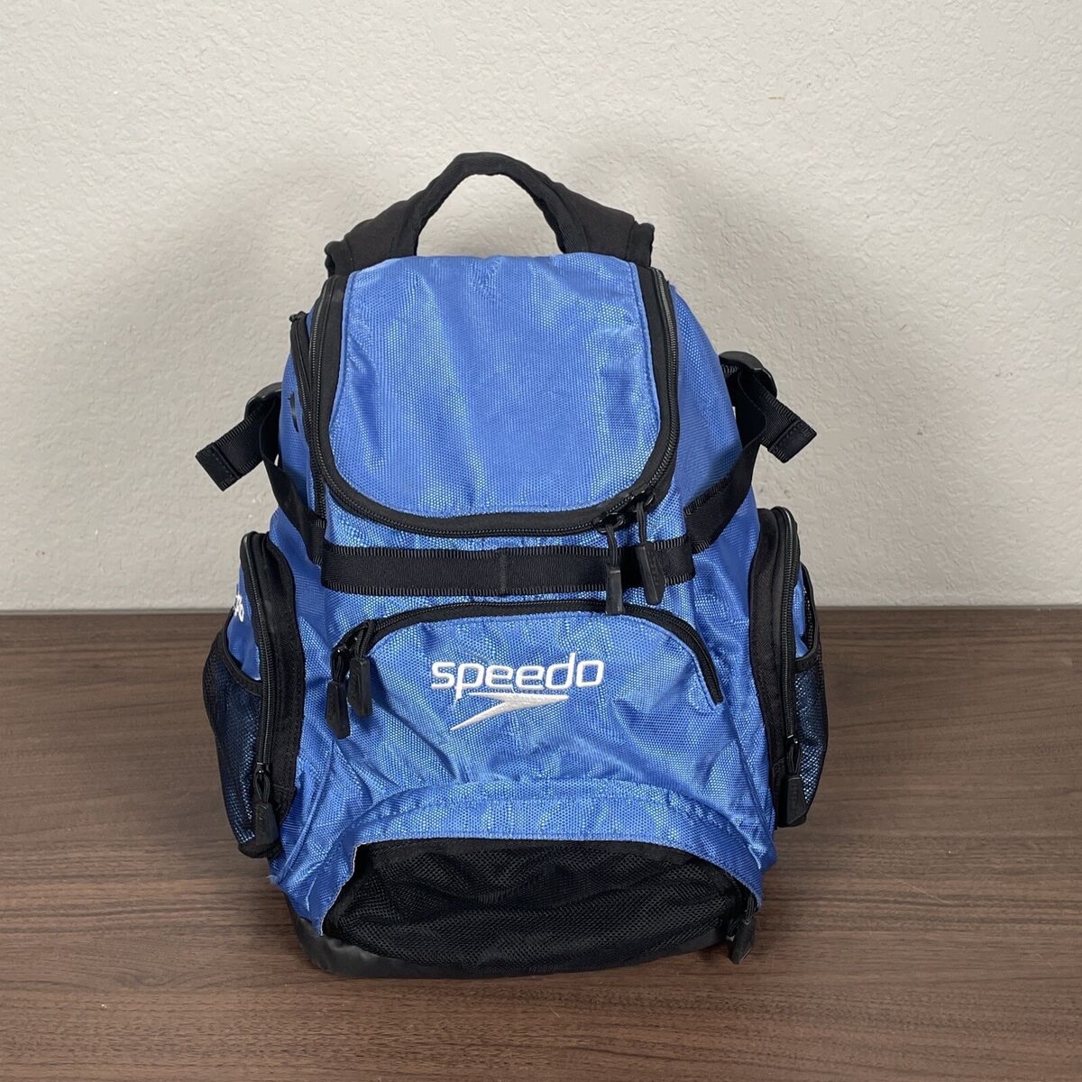 Speedo Teamster Swim Backpack with Dirt/Wet Compartment - Blue RN#54934  Clean!