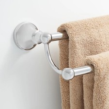 Signature Hardware 04031724-CH Double 24 in Towel Bar Polished Chrome