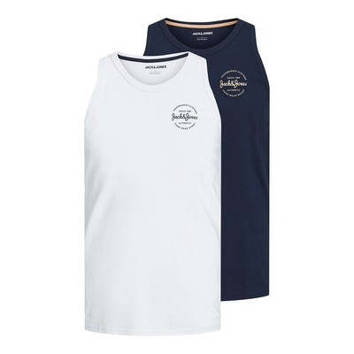 JACK & JONES Jortaormina Rib-Canottiera Uomo, Canotta Elasticizzata A Costine, Girocollo, Basic Estivo