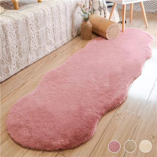 Soft Faux Fur Carpets Fluffy Area Rugs for Living Room Bedroom Bedside Mats - Picture 12 of 21