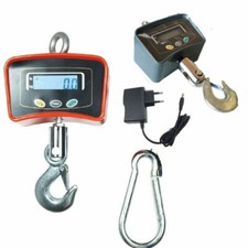 Bilancia digitale professionale da gru con gancio acciaio 500kg industriale