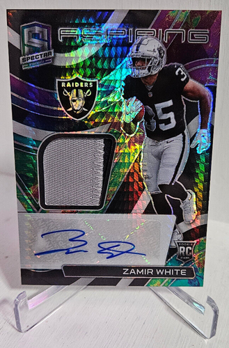 2022 Panini Spectra Zamir White /75 Aspiring Rookie Patch Auto RPA Prizm Raiders - Picture 1 of 2