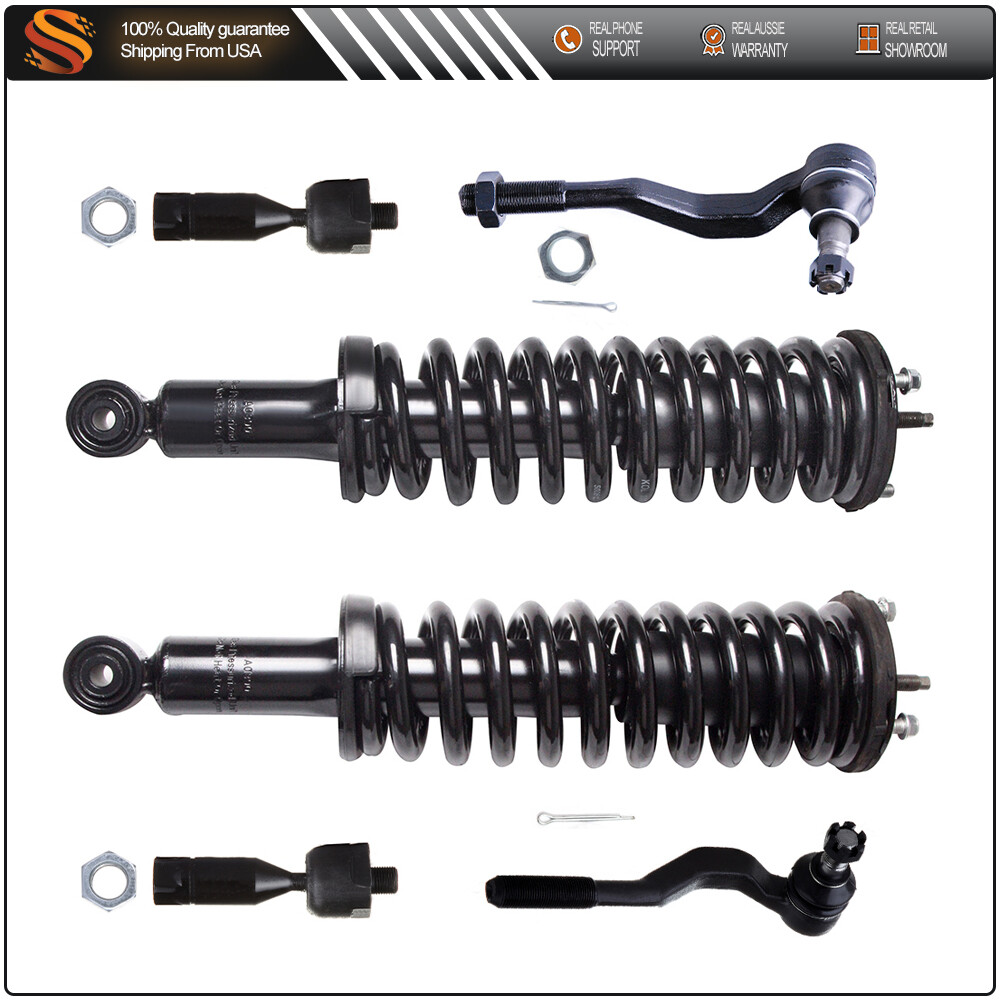 1995-2004 Toyota Tacoma 4WD Complete Front Struts with Coil Spring & Tie Rod Kit