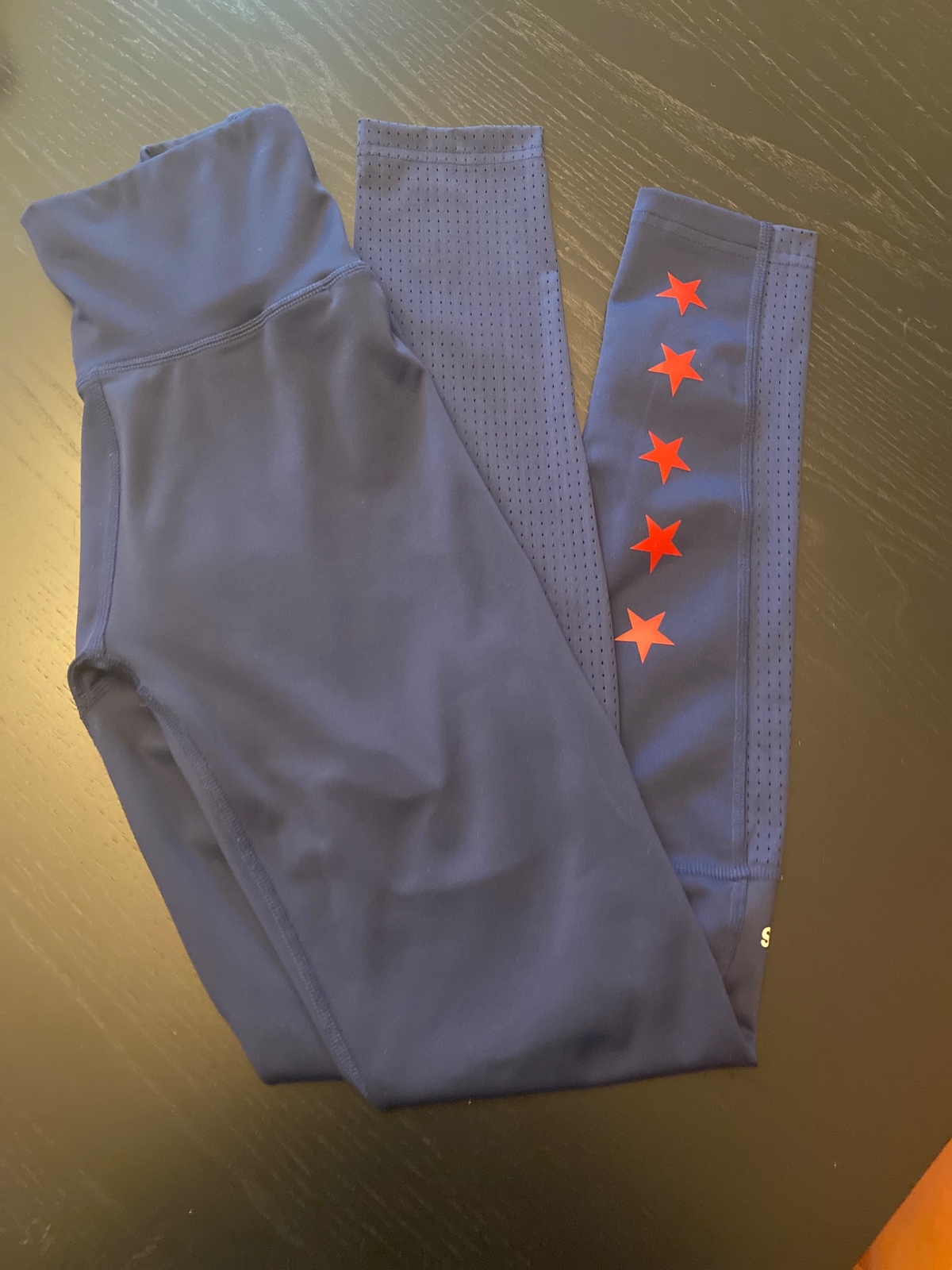 Blue Adidas USA Volleyball Leggings Size Small Gem