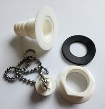 Syphon / Wasserabfluss - 19 mm - gerade - Spüle Wohnmobil, Wohnwagen, Camping