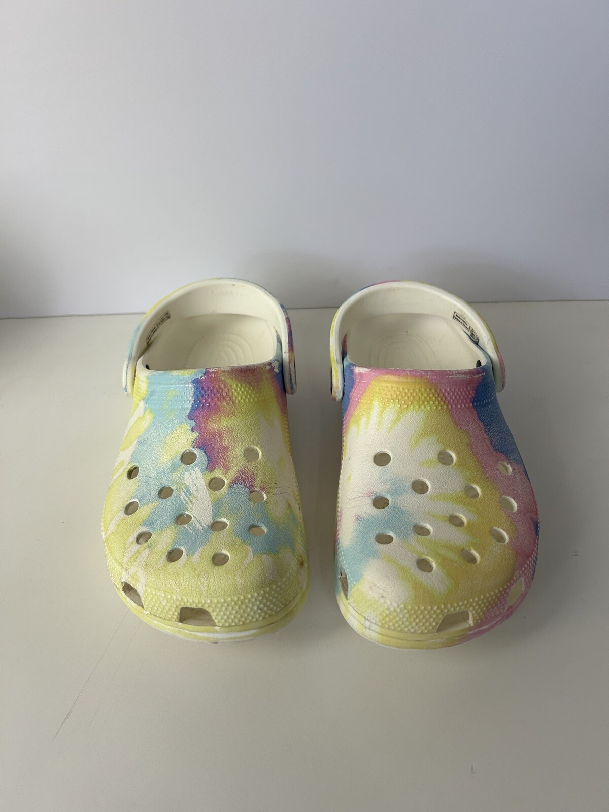Crocs Classic Clog Sandals - Tie Dye - Size 5 Men - Size 7 Women