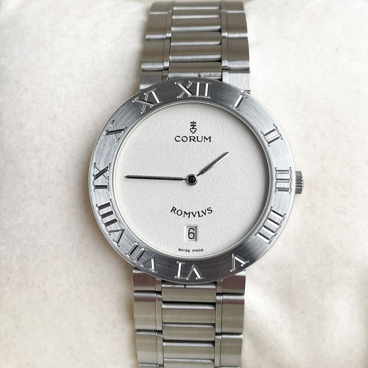 Corum Romulus Romvlvs 35mm Date Stainless steel Ref: 43.703.20