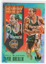2019-20 Panini Court Kings Clyde Drexler Academy of Fine Arts Jade Green #19/25