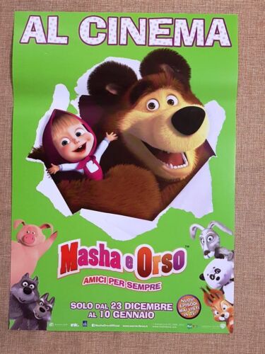 Locandina cinematografica originale del 2015 Film Masha e Orso Warner Bros.