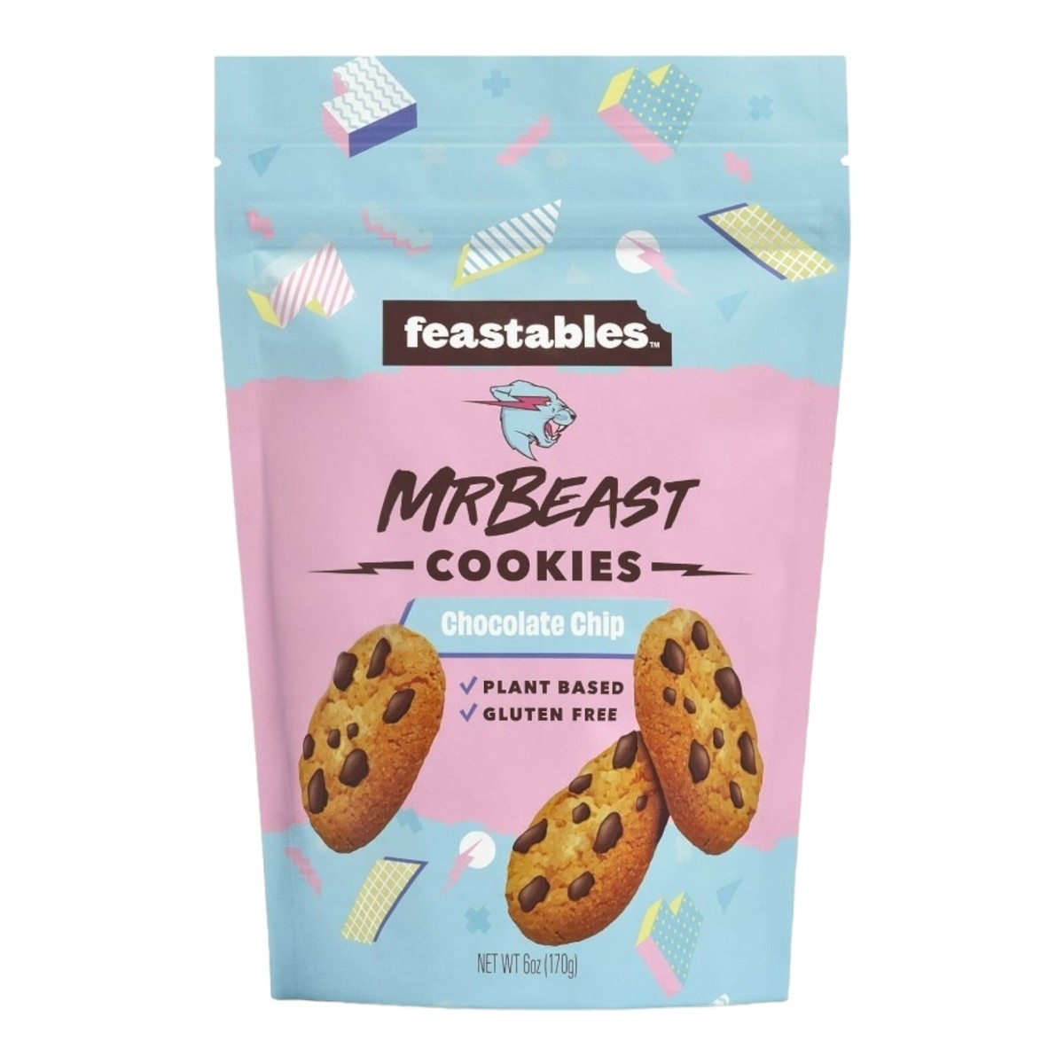 Feastables MrBeast Chocolate Chip Cookies 6 oz SHIPS WORLDWIDE | eBay