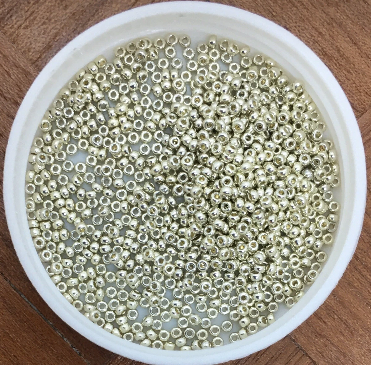11/0 MIYUKI Japanese Seed Beads, Duracoat Galvanized Silver (94201), 10g