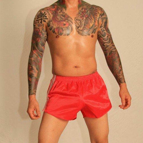 Retro Nylon Satin Football Shorts S to 