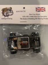 Bulldog AFX SRT HO Slot Car Chassis with Silicone Tires - Black Wheels