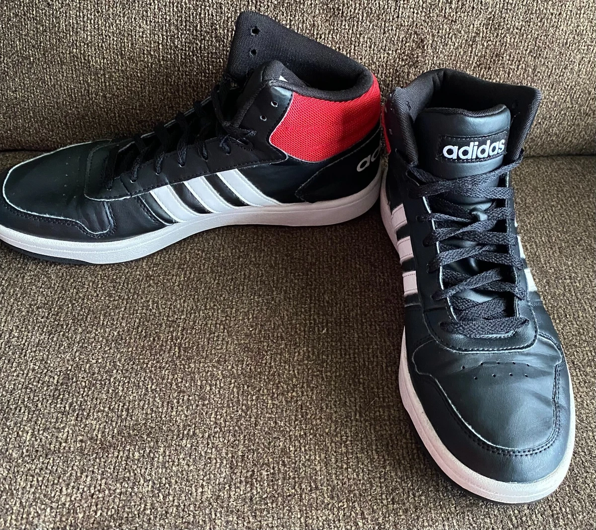 Adidas Hoops 2.0 Black Red DB0079 Sneakers Men s Size 9.5