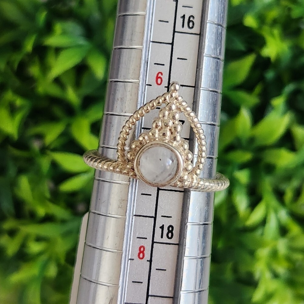 925 Sterling Silver Moonstone Ring - image 4