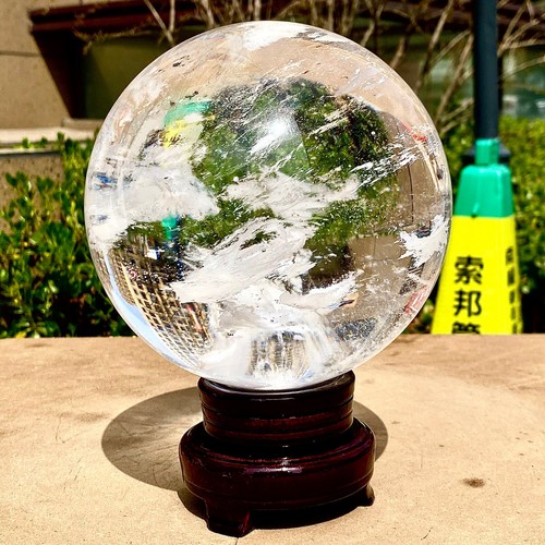 9.75LB Clear melting Quartz sphere Quartz White Crystal ball Healing - 第 12/14 張圖片