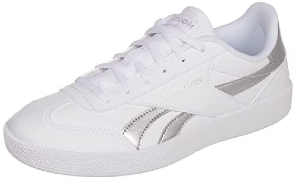 (TG. 40 EU) Reebok Smash Edge S, Sneaker Donna, Ftwr White/Silver Met./Ftwr Whit
