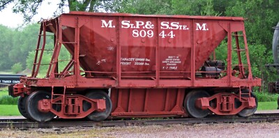Soo Line Erzwagen Nr. 80944 gebaut Juli 1916 gezeigt in North Freedom WI 5x7 Foto