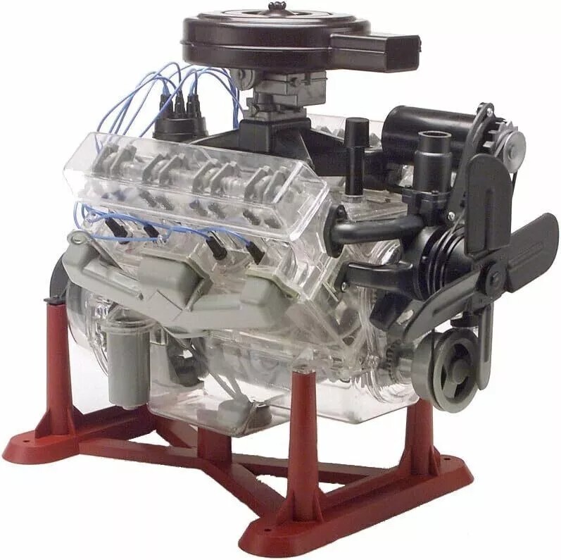 Revell 85-8883 1/4 Visible V-8 Engine Plastic Model Kit, 12-