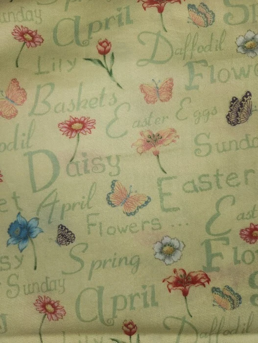 1.8 yard fabric bundle Spring Flowers BlankTextiles BTR M3934 Easter cloth - Image 3 of 4