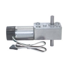 6V 12V 24V JGY370 Dual Shaft Turbo Worm Speed Reduction Gear Motor with Encoder