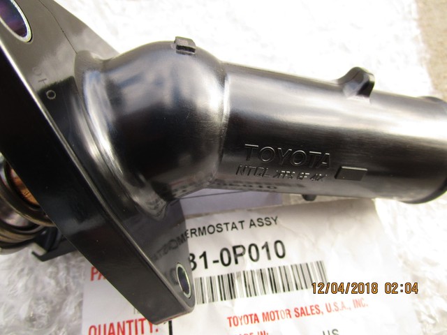 FITS: 04 - 06 TOYOTA TUNDRA 4.0L V6 ENGINE COOLANT THERMOSTAT WITH