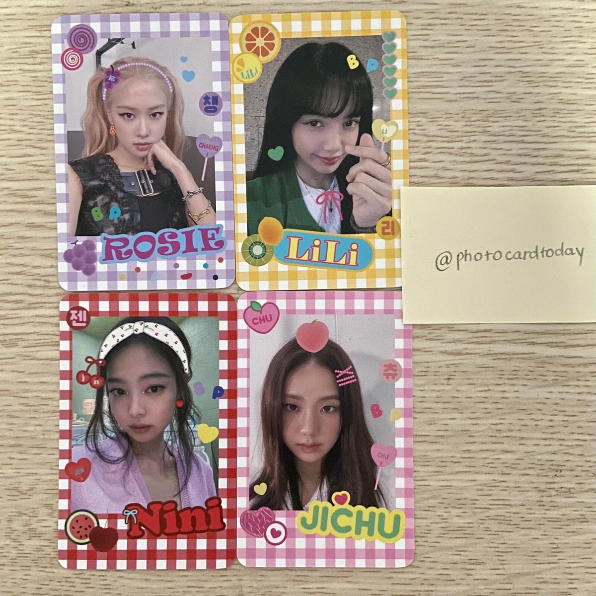 BLACKPINK Spring Edition YG SELECT Photocard Official Jisoo, Jennie, Rosé,  Lisa