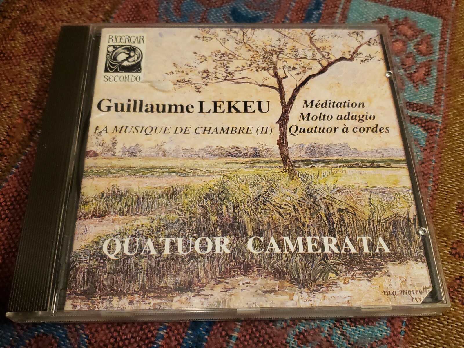 Guillaume Lekeu La Musique De Chamber Quatuor Camerata French CD