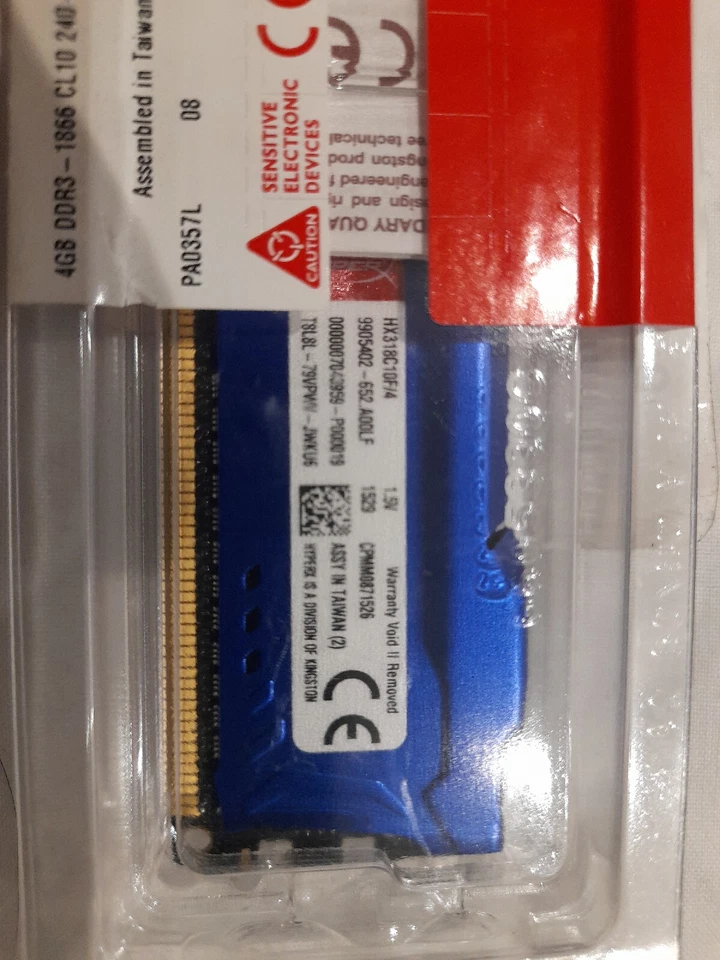 Kingston Fury Hyper X 4GB DDR3 1866 CL10 240 Pin - Image 2 of 2