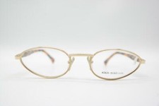 Vintage Alain Mikli 2683 7337 Gold Brown Oval Glasses Eyeglass Frame NOS