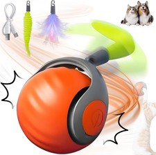 Smart Interactive Cat Toy Ball Automatic Self-Rolling Motion Play for Cats
