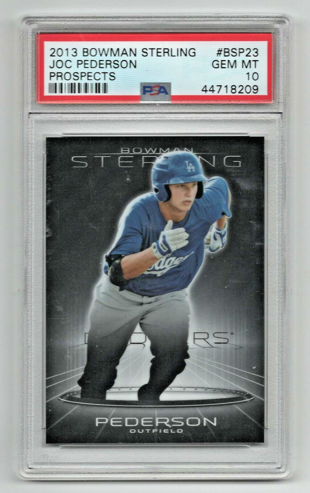 2013 Bowman Sterling Prospects * Rookie Card * Joc Pederson * #BSP 23 * PSA 10