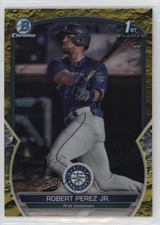 2023 Bowman Yellow Lunar Crater Refractor /75 Robert Perez Jr #BCP-124 06qf