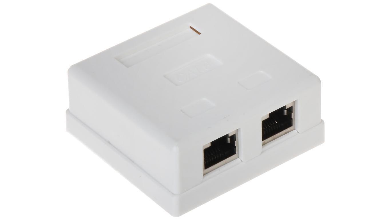 RJ45-2G5/6 END SOCKET DOUBLE /T2UK