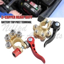 2Pcs Car Battery Terminals Connector Clamp Quick Release Adjust Disconnect Tool