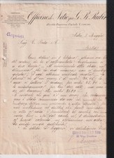 NETRO-BIELLA-OFFICINE NETRO GIA RUBINO-LETTERA COMMERCIALE 1911-