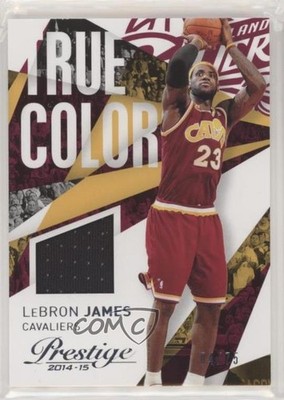 2014-15 Panini Prestige True Colors Materials 4/75 LeBron James #23 9et