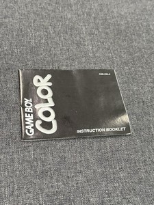Game Boy Color Instruction Booklet CGB-USA-2