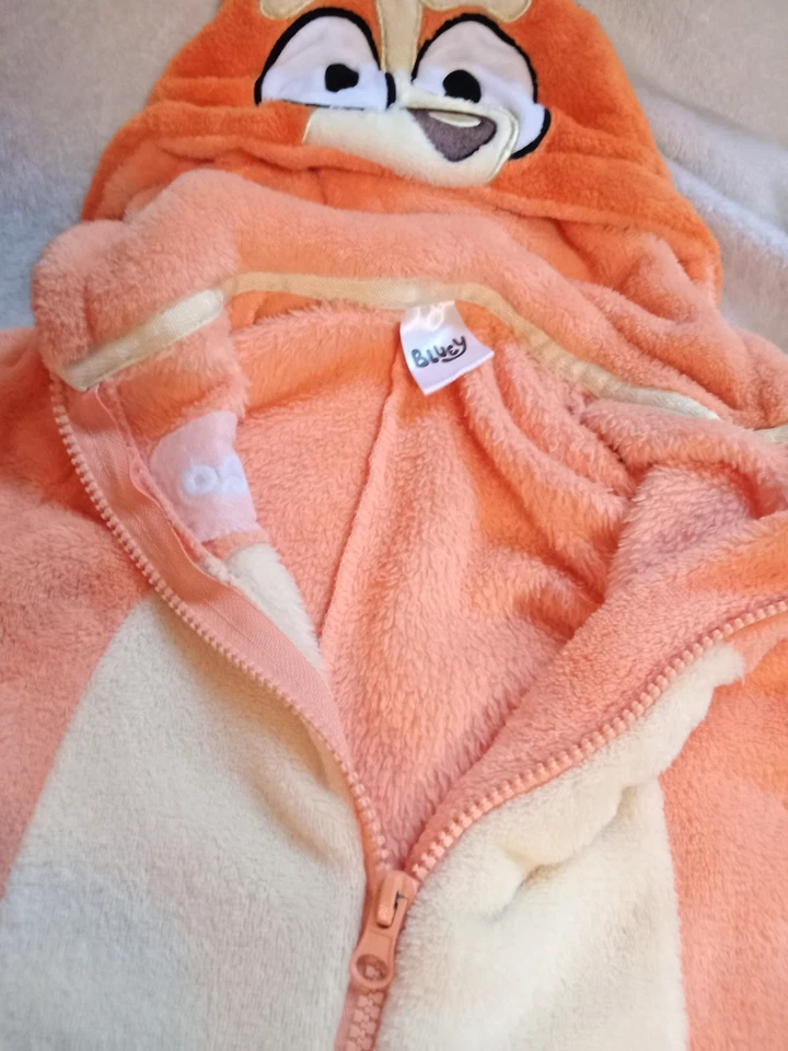 Traje de salto de bingo azul pijama de una pieza niño talla 6 disfraz de Halloween de Disney Foto 3 de 4