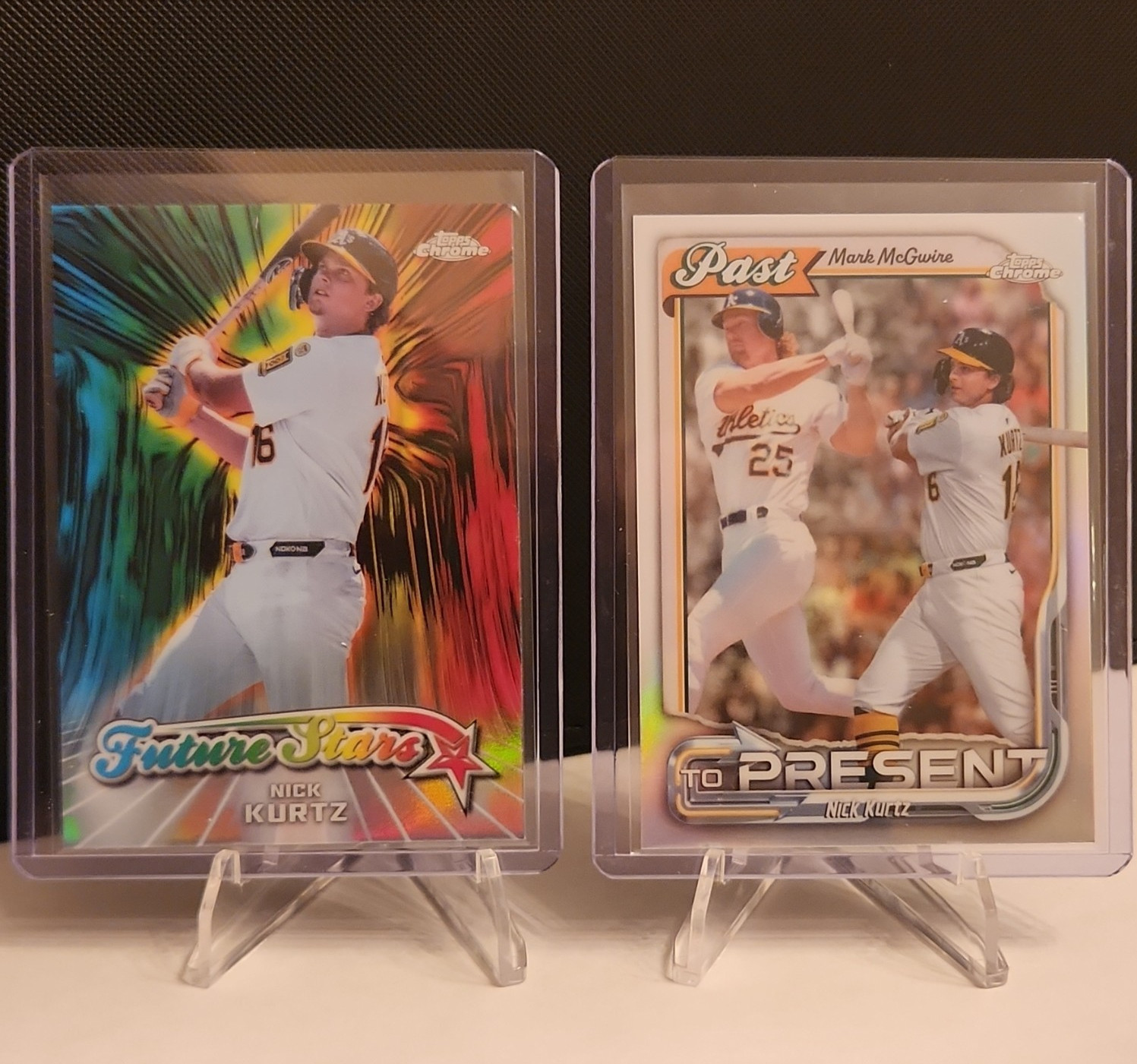 2026 Topps Chrome Nick Kurtz/Mark McGwire Insert Lot (2) FS-5 / PTP-8