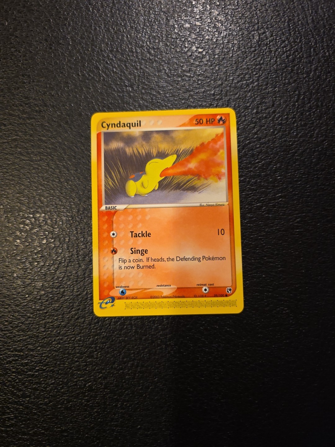 Cyndaquil - 59/100 EX Sandstorm 2003 - E Reader - Pokémon TCG - NM