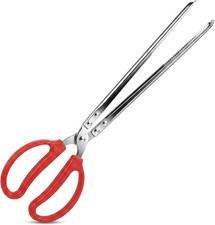 15 Inch Reptile Feeding Tongs Long Stainless Steel Snake Feeding Tweezers