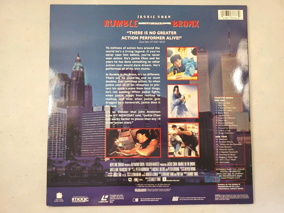 Rumble In The Bronx, Laserdisc, (GOOD, close to VG) Jackie Chan - Image 4 of 4