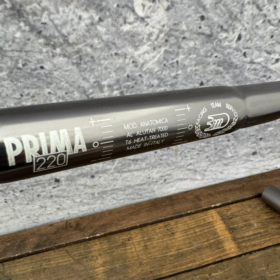 3TTT Prima 220 Mod Anatomica 25.8 NOS Road Drop Handlebar Made In Italy Vintage - Image 2 of 4