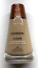 Covergirl Clean Liquid Foundation Normal Skin #110 Classic Ivory Sealed